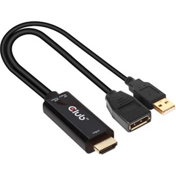 Club 3D Club 3D CAC-1331 2.0 HDMI to Display Port Video Adapter with USB Power CAC-1331